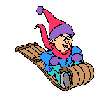 Christmas toboggan